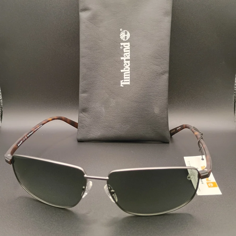Timberland Silver and Brown Sunglasses
